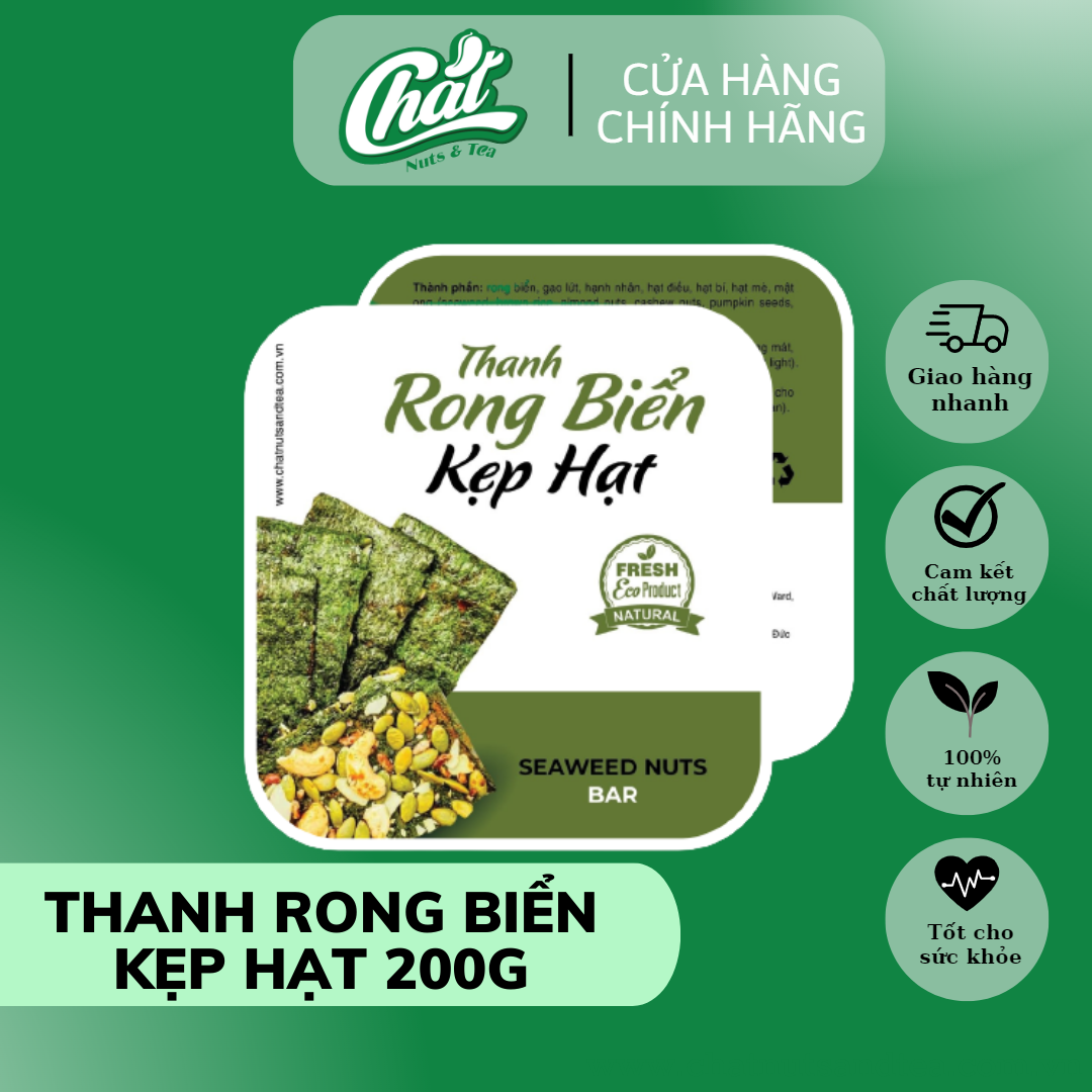 Thanh rong biển kẹp hạt 200g